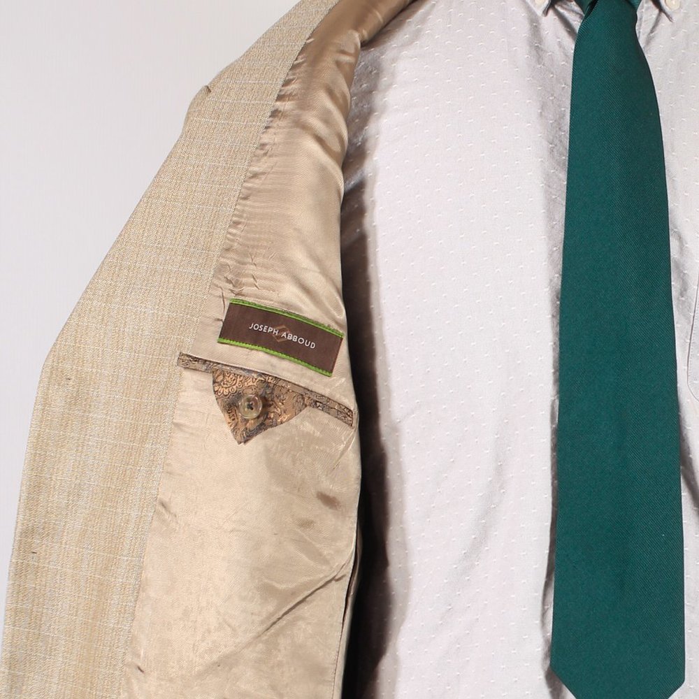 Joseph Abboud 44R Beige Sport Coat G639_6